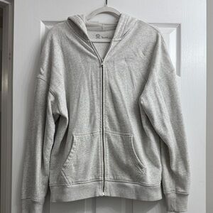 Gilly Hicks Light Gray Zip-Up